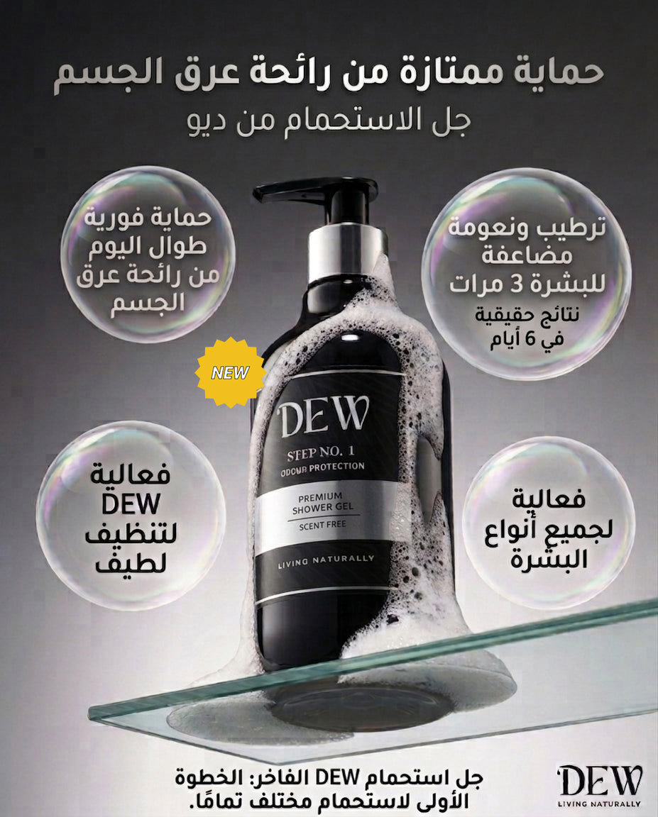 Premium Odour Protection Shower Gel - Scent Free 250-500ml